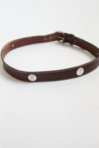 tooled leather belt