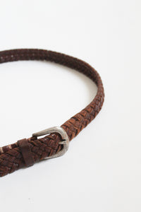 braided leather belt