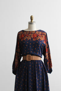 autumn leaves day dress