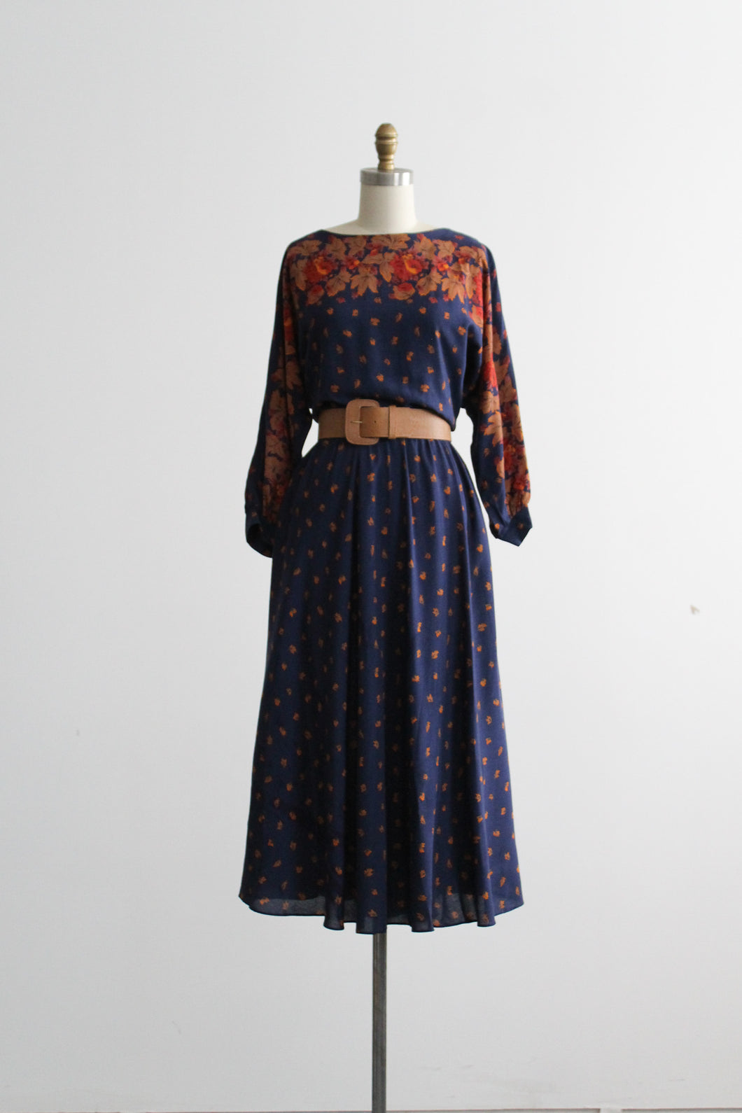 autumn leaves day dress