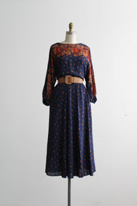 autumn leaves day dress