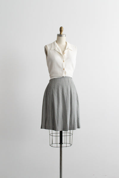 gingham summer skirt