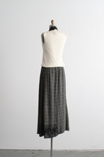 salt and pepper maxi skirt