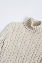 CASHMERE & WOOL oatmilk turtleneck