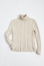 CASHMERE & WOOL oatmilk turtleneck