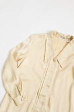 SILK butter yellow button up