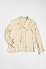 SILK butter yellow button up