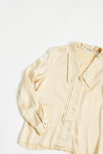 SILK butter yellow button up