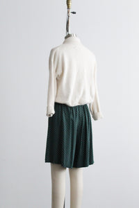 eggshell angora cropped sweater