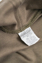 COTTON olive mock turtleneck