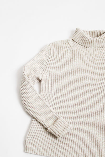 COTTON oatmilk turtleneck