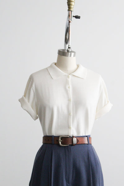 bone collared button up