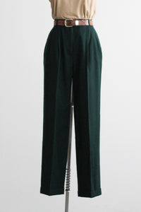 evergreen wool trousers
