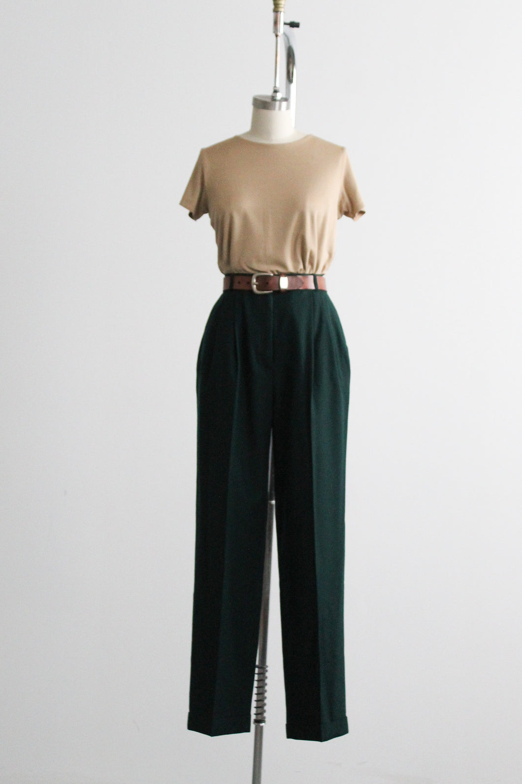 evergreen wool trousers