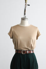 fawn silk knit tee
