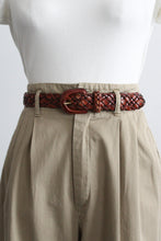 braided leather belt