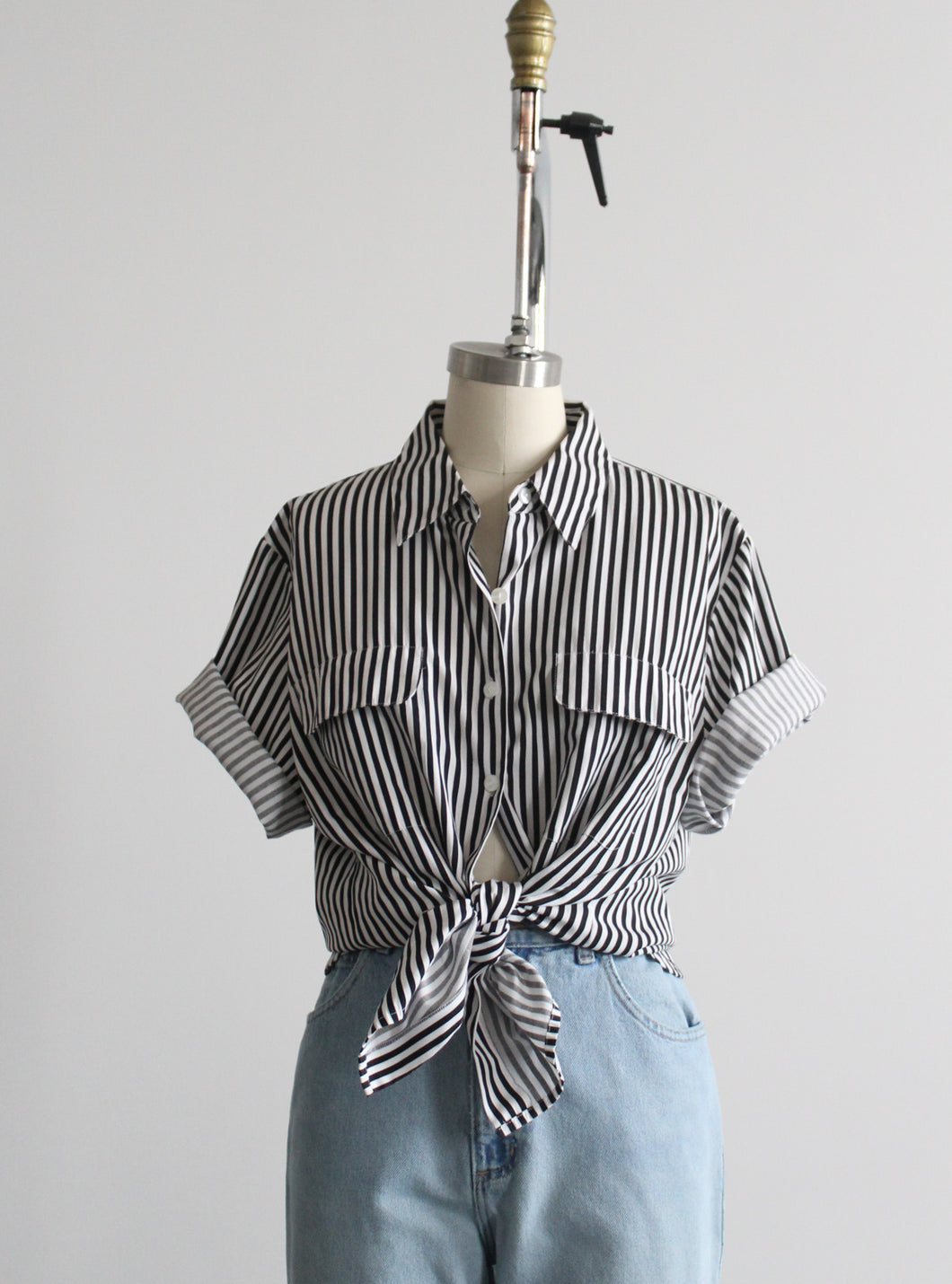 cloverwood striped button up