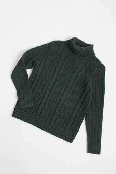 COTTON spruce turtleneck