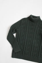 COTTON spruce turtleneck