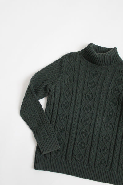 COTTON spruce turtleneck