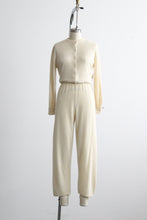 eggshell lambswool trousers