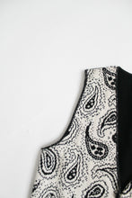 COTTON paisley knit vest