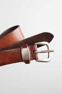 horseshoe leather belt