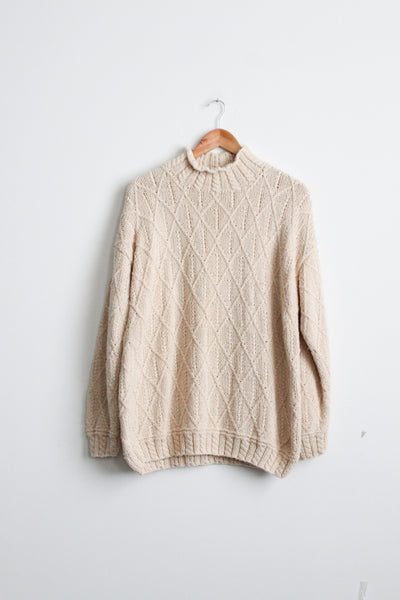 slouchy parchment pullover