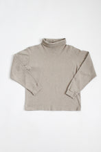 COTTON oatmilk mock turtleneck