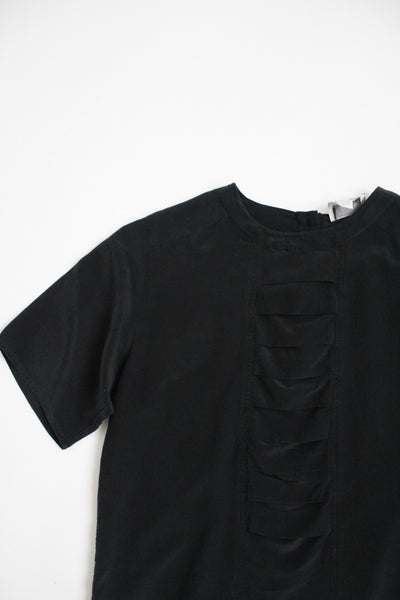 SILK ash black tee