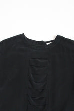 SILK ash black tee