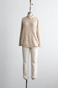 slouchy parchment pullover