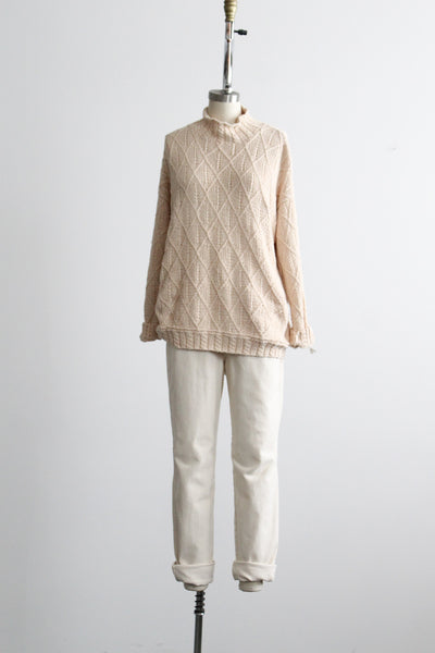relaxed eggshell jeans