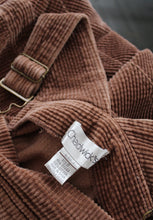 hazelnut corduroy overall dress
