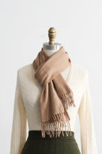 fawn wool & angora scarf