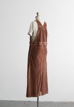 hazelnut corduroy overall dress