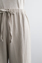 rockland wide leg striped lounge trousers