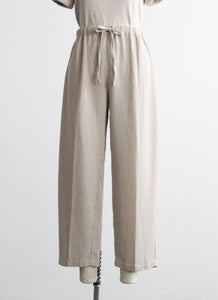rockland wide leg striped lounge trousers
