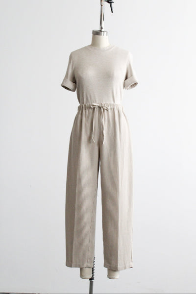 rockland wide leg striped lounge trousers