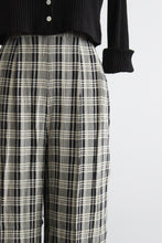 emma plaid trousers