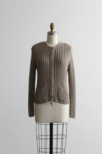 morel cotton cardigan