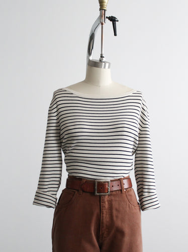 katharine striped silk tee