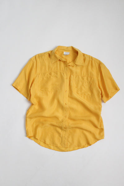 SILK marigold button up