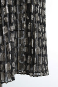 prism sheer maxi skirt