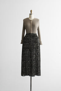 prism sheer maxi skirt