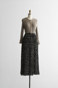prism sheer maxi skirt
