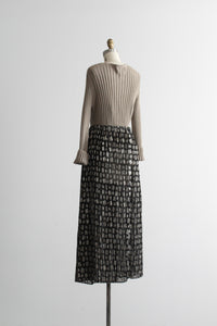 prism sheer maxi skirt