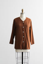 clay silk button up