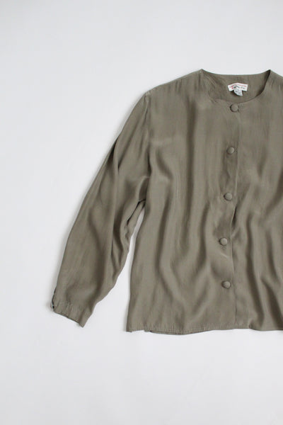 SILK lambsear button up