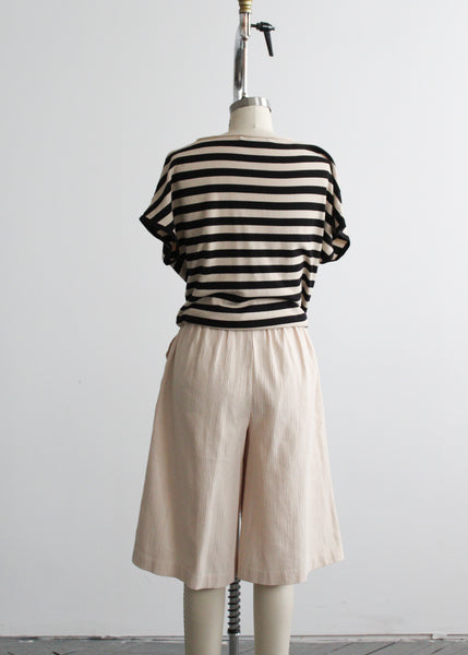 longline parchment shorts